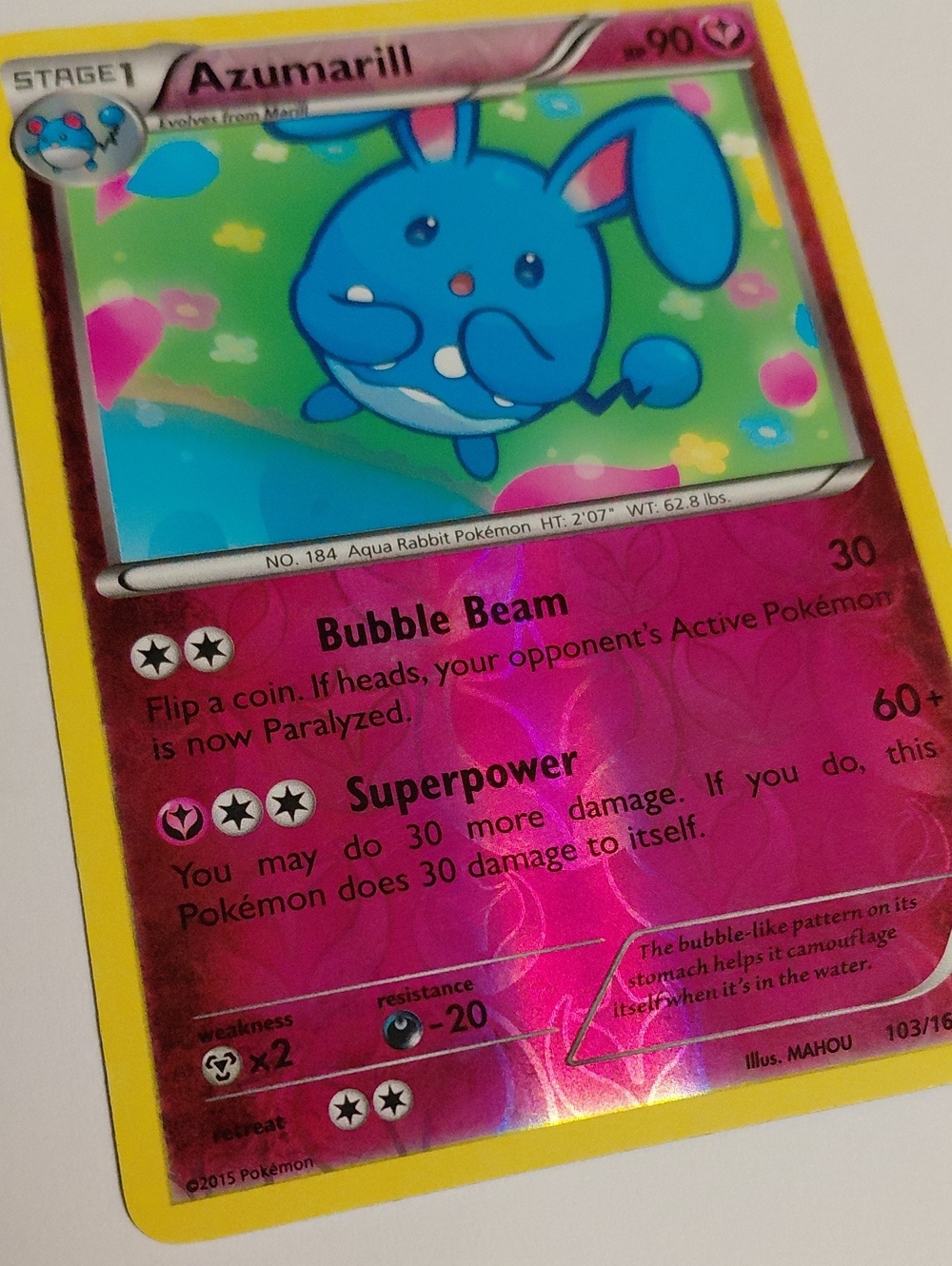 Cutie Fairy Card Lot - Pokemon - Whimsicott And Azumarill - Picture 4 of 16